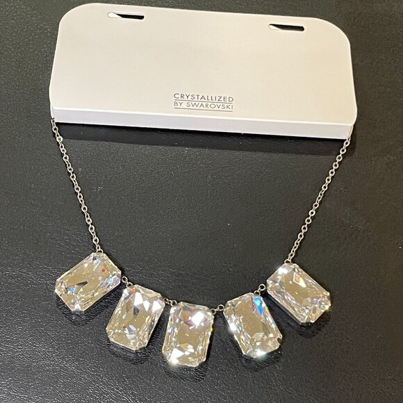 Crystallized by Swarovski Elegant Gold Necklace - Picture 2 of 3